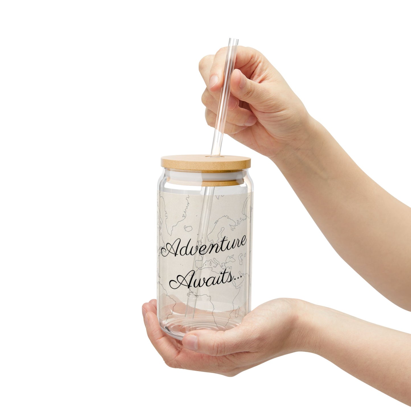Customize World Map Escapade Sipper Glass