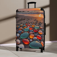 Colorful Sea Glass Cabin Suitcase