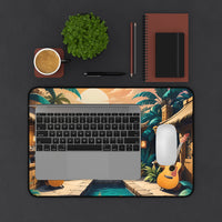 Island Tiki Bar Guitar Desk Mat