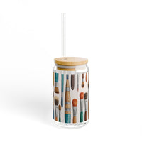 Artist Paintbrush Sipper Glass