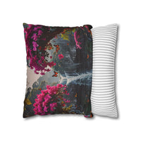 Floral Waterfall Garden Pillowcase