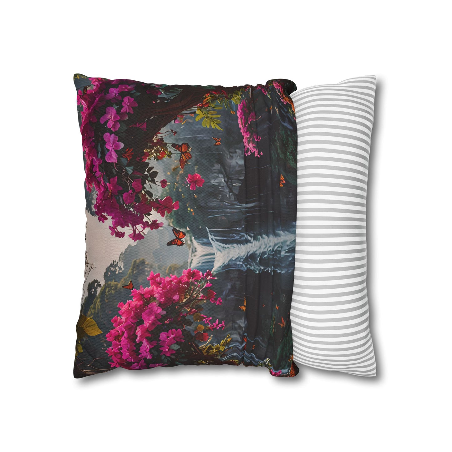 Floral Waterfall Garden Pillowcase