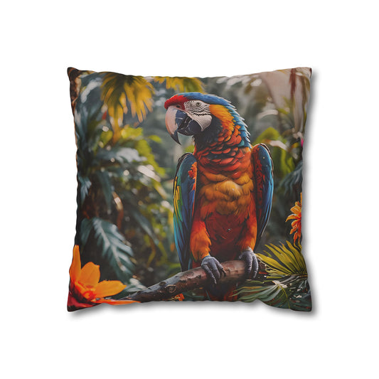 Tropical Macaw Decorative Pillowcase