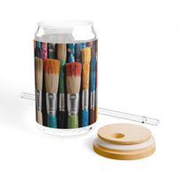 Artist Paintbrush Sipper Glass