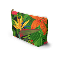 Bird of Paradise & Plumeria Accessory Pouch