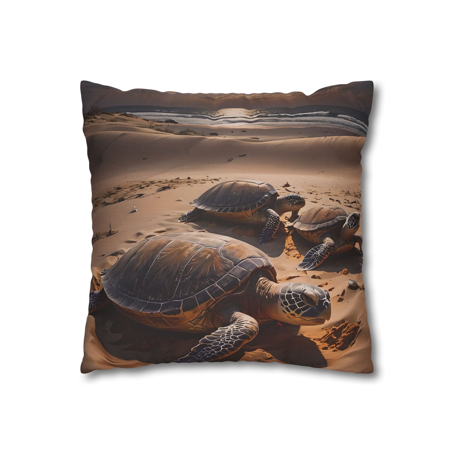 Sea Turtle on the Beach Pillowcase