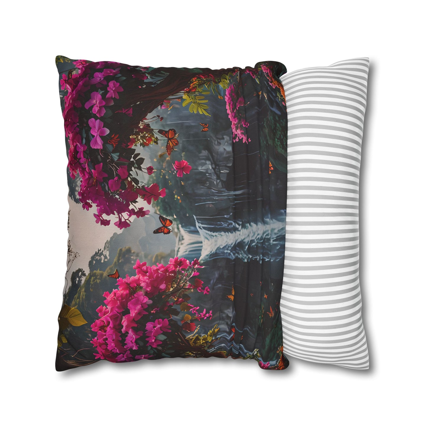 Floral Waterfall Garden Pillowcase