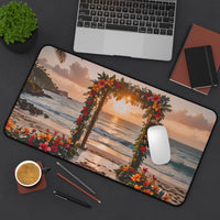 Tropical Sunset Floral Arch Desk Mat