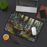 Enchanted Forest Village Desk Mat