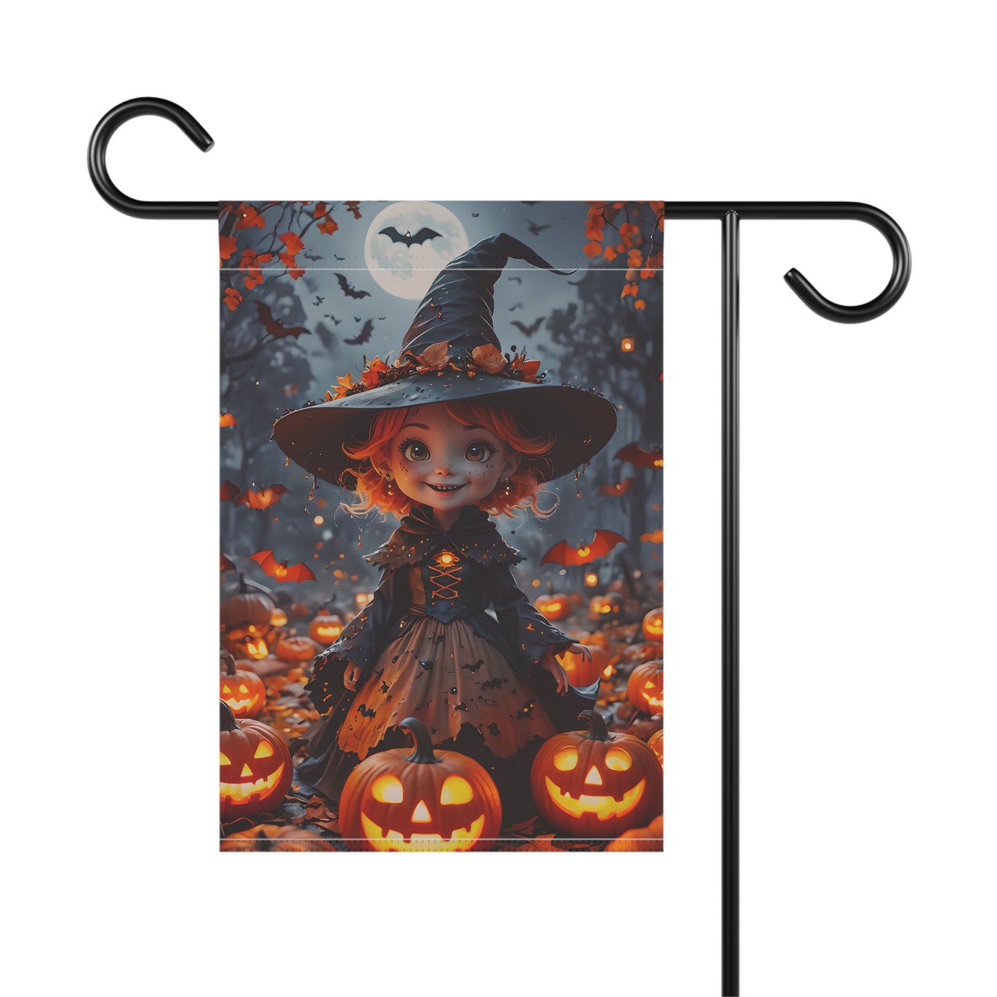 Halloween Witch Garden Flag