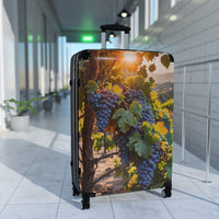Wine Grapes Vineyard Cabin Suitcase