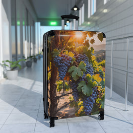Wine Grapes Vineyard Cabin Suitcase