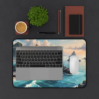 Coastal Seaside Lighthouse Desk Mat