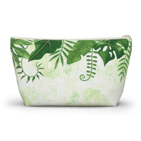 Green Botanical Accessory Pouch