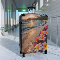 Sunset Plumeria Cabin Suitcase
