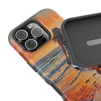 Beach Sunset Walk Magnetic Tough Phone Case