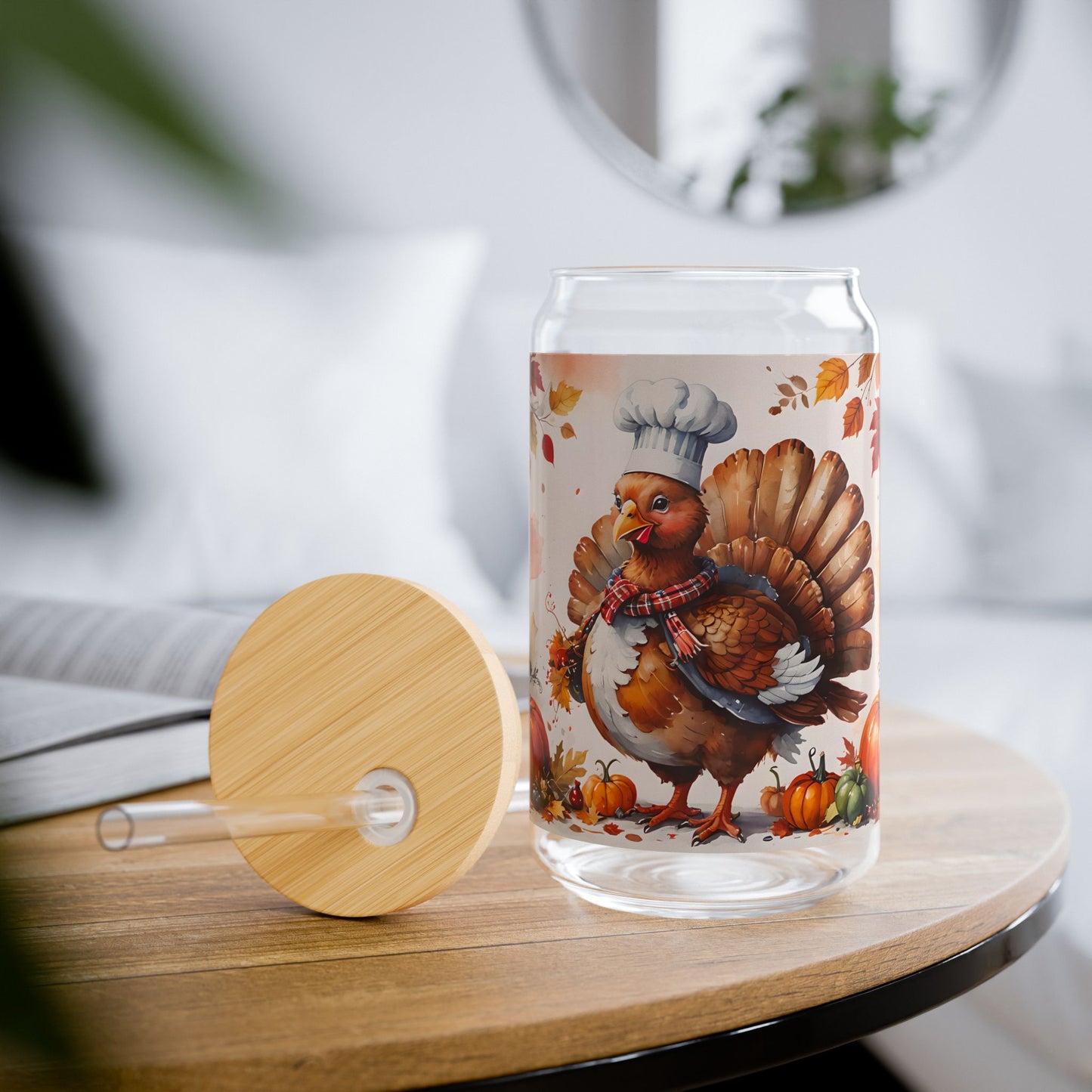 Thanksgiving Turkey Sipper Glass