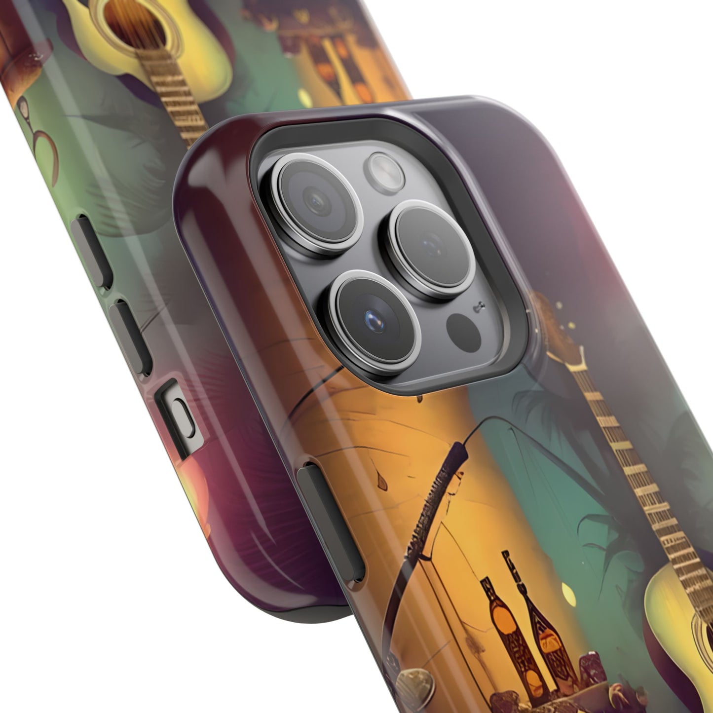 Acoustic Guitar & Skull Magnetic Phone Case