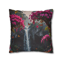 Floral Waterfall Garden Pillowcase