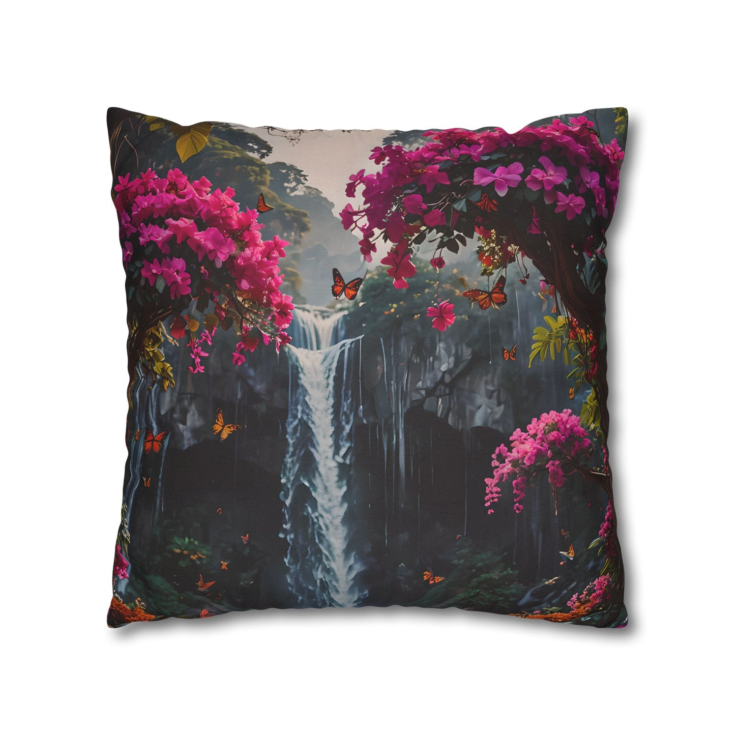 Floral Waterfall Garden Pillowcase