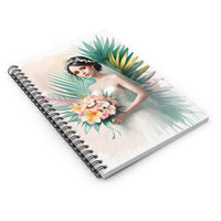 Floral Tropical Bride Notebook Journal