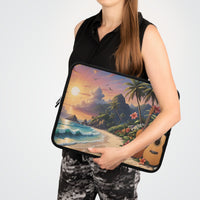Tropical Beach Acoustics Laptop Sleeve