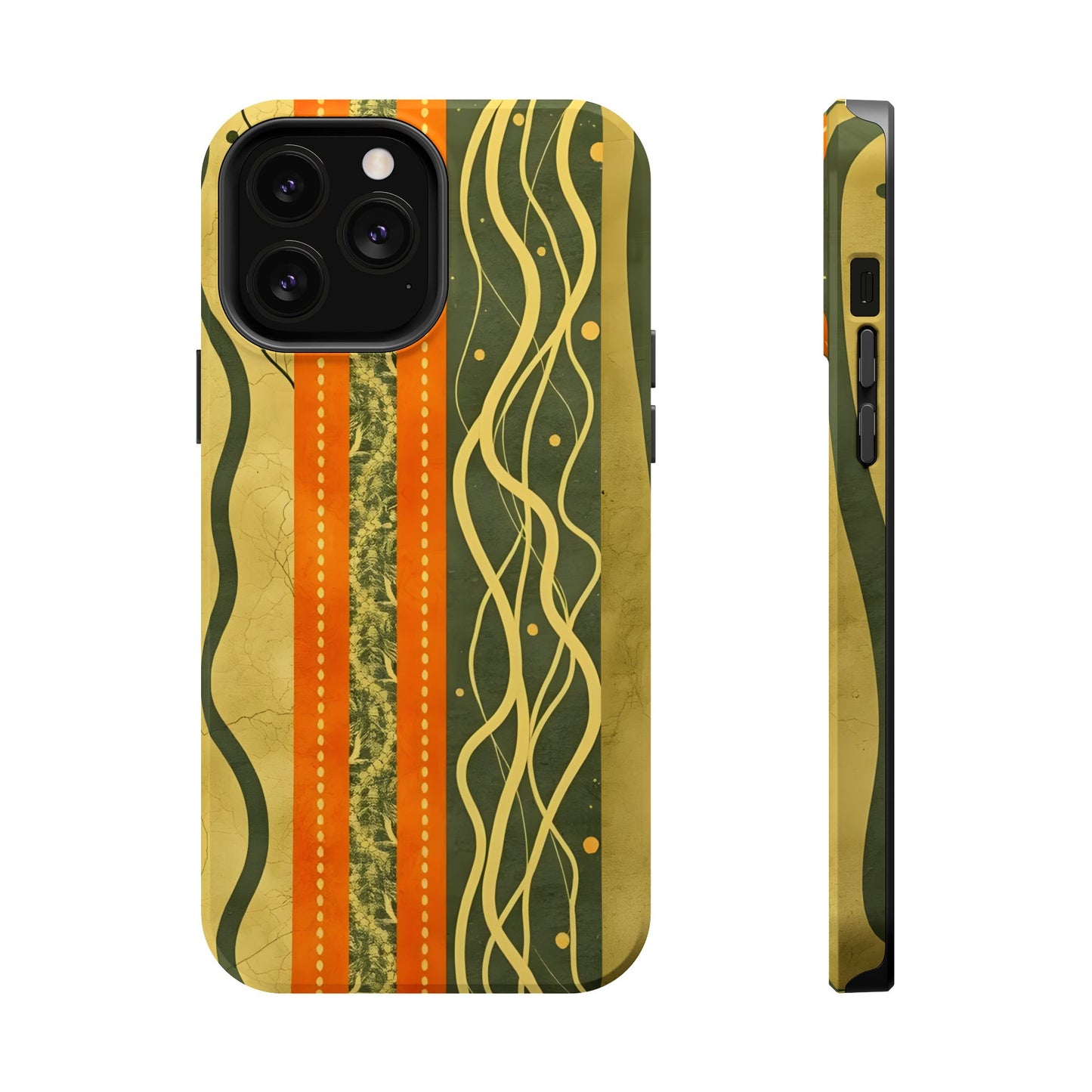 Autumn Colors Stripes Magnetic Phone Case
