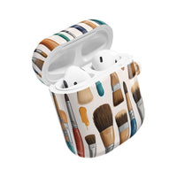 Artistic Paintbrush Pattern AirPods Case