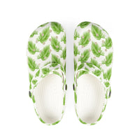 Tropical Palm Leaf Clogs