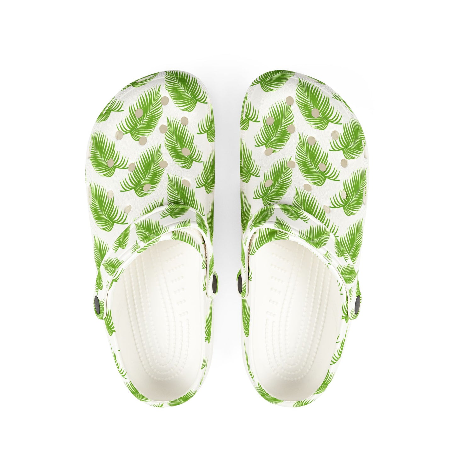 Tropical Palm Leaf Clogs