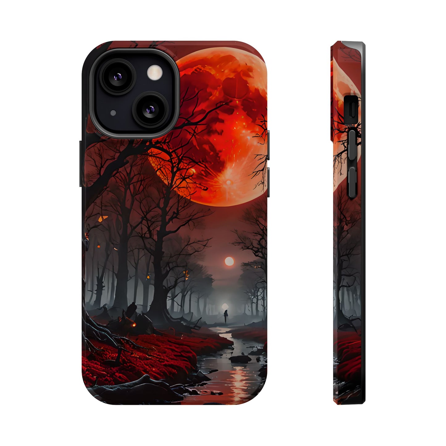 Red Moon Forest Magnetic Phone Case