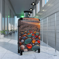 Colorful Sea Glass Cabin Suitcase