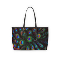 Peacock Feather PU Shoulder Bag