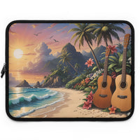 Tropical Beach Acoustics Laptop Sleeve