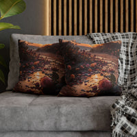 Romantic Rose Beach Sunset Pillowcase