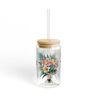 Tropical Bouquet Sipper Glass