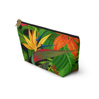 Bird of Paradise & Plumeria Accessory Pouch