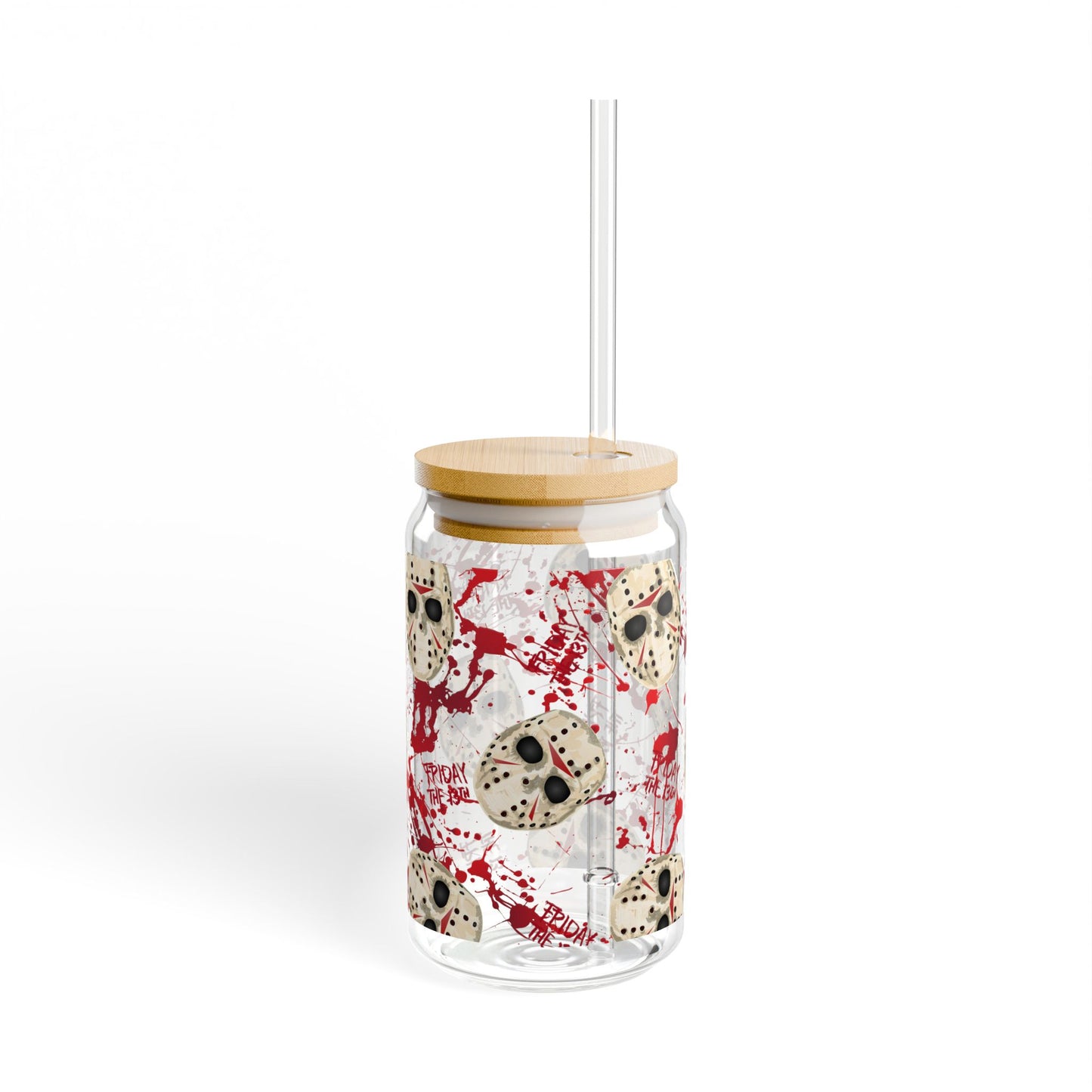 Horror Jason Blood-Splatter Sipper Glass