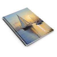 Sailboat Sunset Spiral Notebook