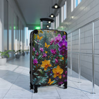 Vibrant Orchid & Butterfly Cabin Suitcase