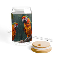 Tropical Macaw Sipper Glass