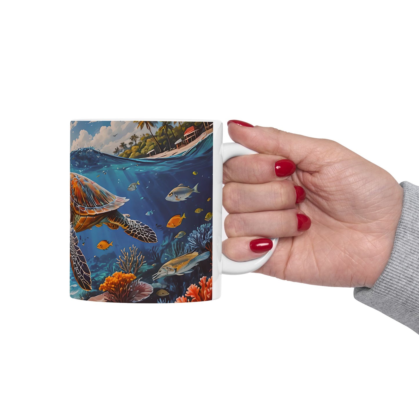 Sea Turtle Ocean Ceramic Mug