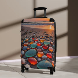 Colorful Sea Glass Cabin Suitcase