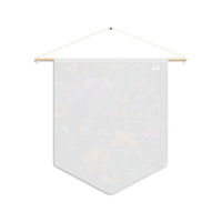 Orchid & Butterfly Pennant Wall Decor