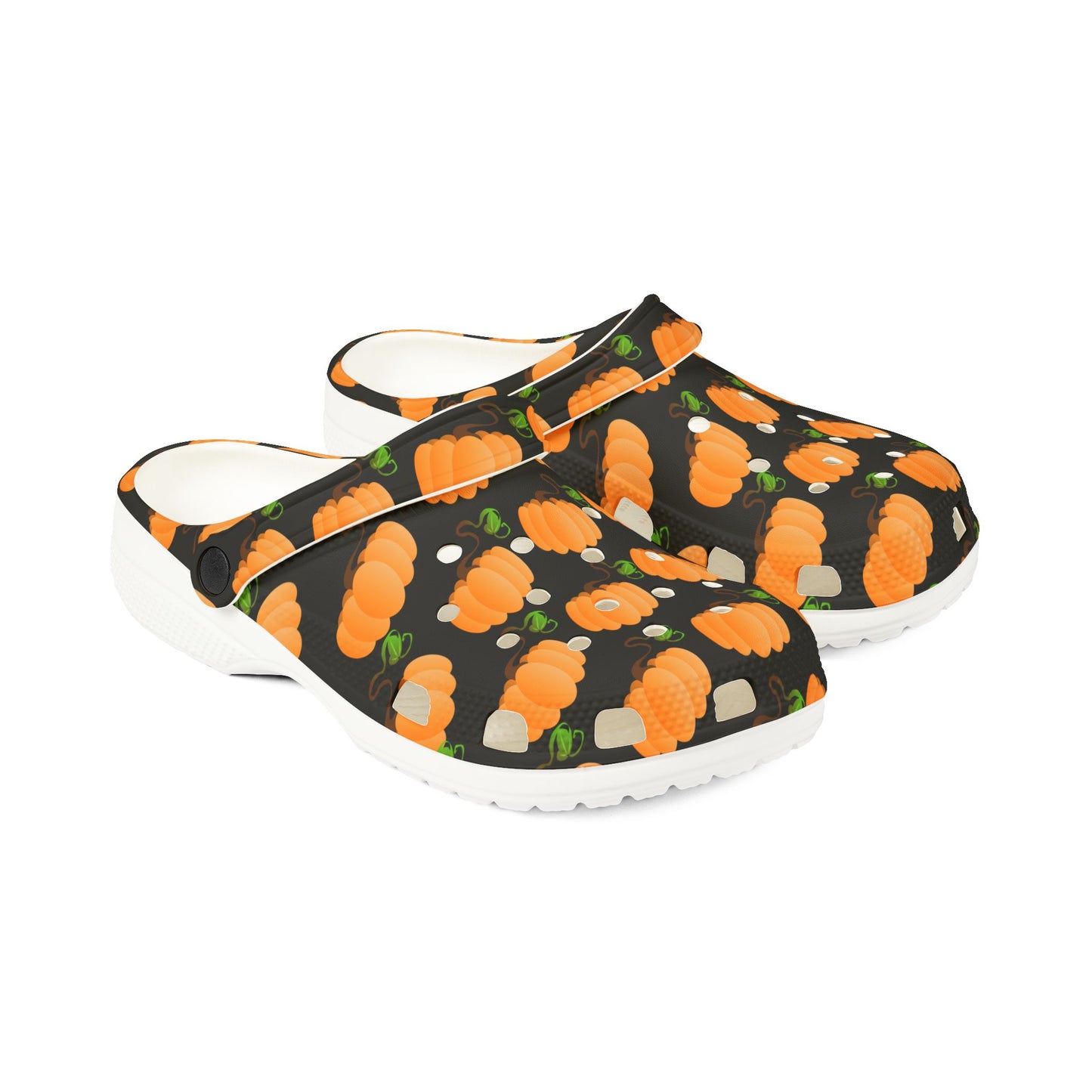 Halloween Pumpkin Pattern Clogs