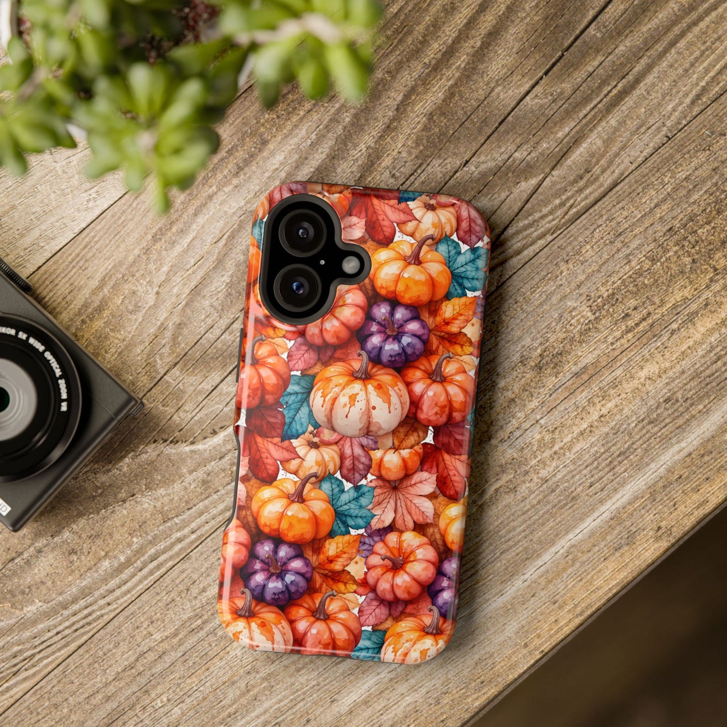 Autumn Pumpkins Magnetic Phone Case