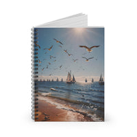 Anchored Sailboats Notebook