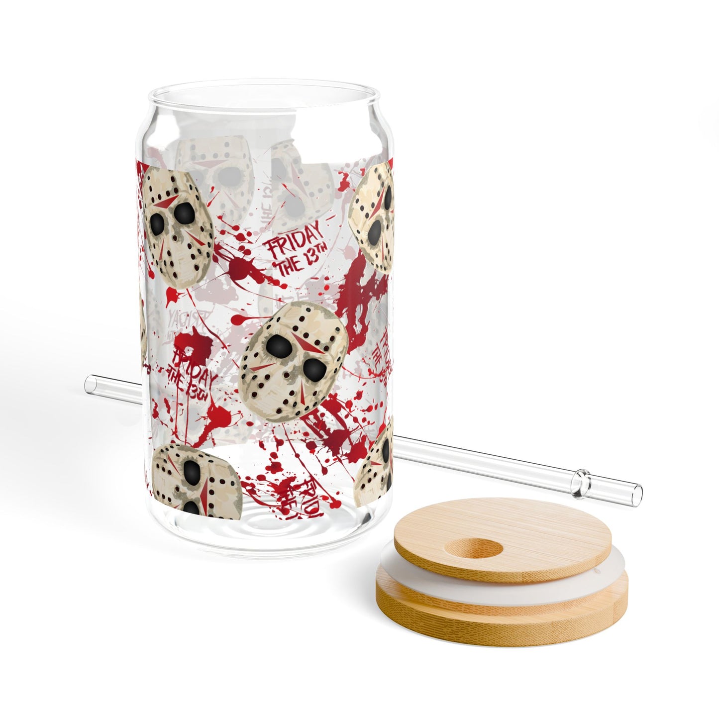 Horror Jason Blood-Splatter Sipper Glass