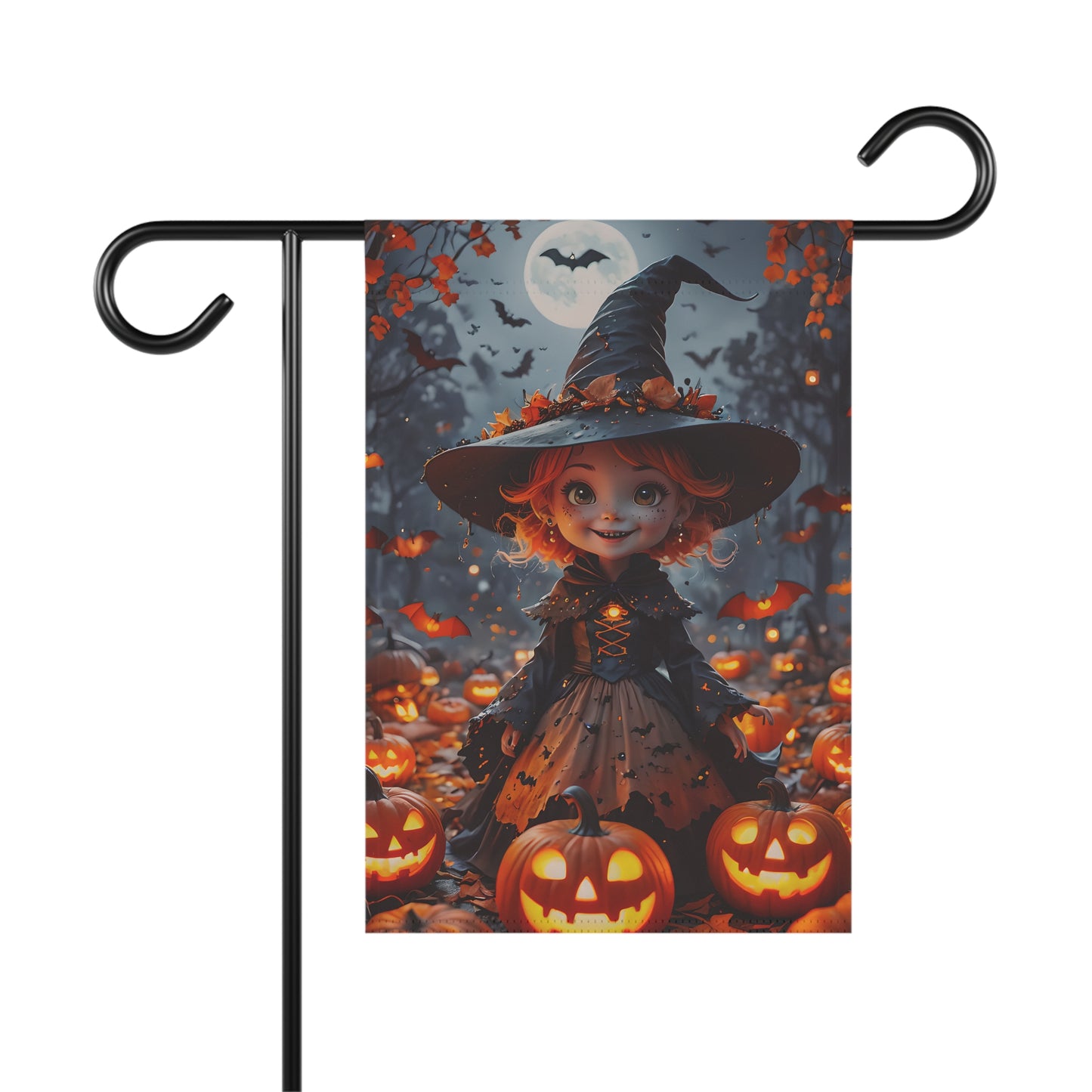 Halloween Witch Garden Flag