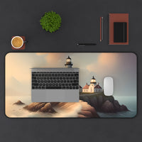 Serene Coastal Lighthouse Desk Mat